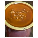 J6 - Vintage Roseville Art Pottery Urn Vase