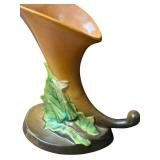 J6 - Roseville Pottery Thornapple Cornucopia Vase