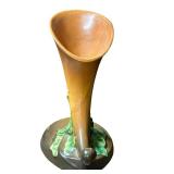 J6 - Roseville Pottery Thornapple Cornucopia Vase
