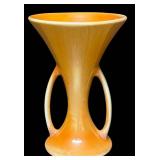 J5 - Vintage Art Deco Double Loop Handled Vase Attributed to Gonder Pottery