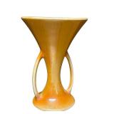 J5 - Vintage Art Deco Double Loop Handled Vase Attributed to Gonder Pottery