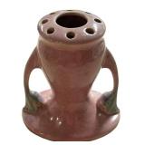 J5 - Roseville Tuscany Pink 66-5 Vintage Art Deco Flower Frog