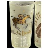 J5 - Vintage Kentucky Derby Glass Tumblers (Lot of 5)