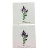 J4 - 1995 Pottery Lovers Reunion Tile Trivets (Lot of 2)