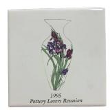 J4 - 1995 Pottery Lovers Reunion Tile Trivets (Lot of 2)