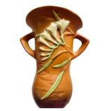 J4 - Vintage Roseville Freesia Wall Pocket Vase 1296-8"