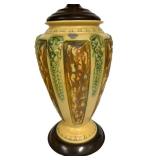 Vintage Roseville Florentine Table Lamp With Shade