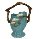 M4 - Antique Roseville Pottery Ming Tree Basket