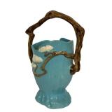 M4 - Antique Roseville Pottery Ming Tree Basket