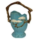 M4 - Antique Roseville Pottery Ming Tree Basket