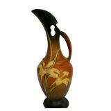 F1 - Vintage Roseville Zephyr Lily Pottery Tree Vase