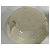M3 - Antique Roseville Medallion Pottery Pin Holder & Covered Dish (Lot of 2)