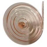 E2 - Vintage Anchor Hocking Manhattan 8" Horizontal Ribbed Lidded Jar