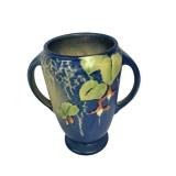 M4 - Antique Roseville Fuchsia Blue Vase 893-6 1938