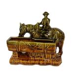 F1 - Vintage McCoy Cowboy Horse Figural Planter 1955