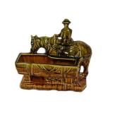 F1 - Vintage McCoy Cowboy Horse Figural Planter 1955