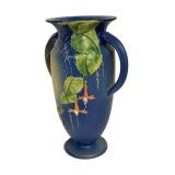 F2 - Vintage Roseville Blue Fuchsia 899-9 Vase