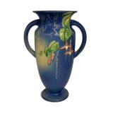 F2 - Vintage Roseville Blue Fuchsia 899-9 Vase