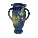 F2 - Vintage Roseville Blue Fuchsia 899-9 Vase