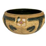 F1 - Antique 1915 Roseville Pottery Mostique Low Bowl