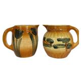 E1 - Early 1916 Roseville Pottery Pitchers (Lot of 2)