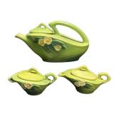 J4 - Vintage Roseville Mock Orange Tea Set