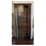 LR - Vintage Wood Display Case Cabinet