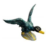 W - Vintage Hand Painted Stangl Pottery Flying Duck Sculpture