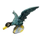W - Vintage Hand Painted Stangl Pottery Flying Duck Sculpture
