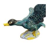W - Vintage Hand Painted Stangl Pottery Flying Duck Sculpture