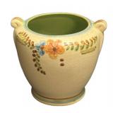 H5 - Antique Weller Bonito Table Vase with Floral Crackle Glaze