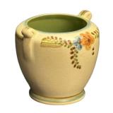 H5 - Antique Weller Bonito Table Vase with Floral Crackle Glaze