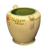 H5 - Antique Weller Bonito Table Vase with Floral Crackle Glaze