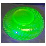 K5 - Vintage Anchor Hocking Uranium Glass Berry Bowl