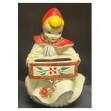 G2 - Vintage Hull Little Red Riding Hood Wall Pocket Planter