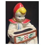 G2 - Vintage Hull Little Red Riding Hood Wall Pocket Planter