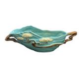 I6 - Vintage Roseville Pottery Ming Tree Console Bowl