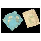 H4 - Vintage Roseville Ming Tree and Silhouette Ashtrays