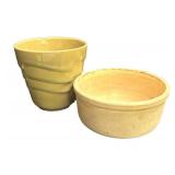 A4 - Vintage Roseville Florane Vase and Bowl Liner
