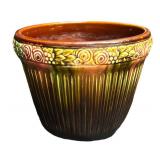 A4 - Antique Weller Zona Blended Glaze Jardiniere
