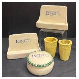 B1 - Pottery Lovers Ceramic Plaques, Bud Vases & Trinket Box