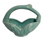 K6 - Vintage Gonder Pottery Basket Bowl