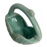 K6 - Vintage Gonder Pottery Basket Bowl