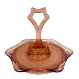 K4 - Vintage Cambridge Petite Pink Glass Tidbit Tray