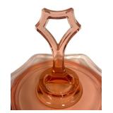 K4 - Vintage Cambridge Petite Pink Glass Tidbit Tray