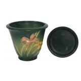 K4 - Vintage Roseville Zephyr Lily Flower Pot and Saucer
