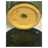 K4 - Vintage Roseville Zephyr Lily Flower Pot and Saucer