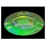 K4 - Vintage Hazel Atlas Uranium Glass Ashtray