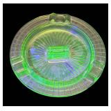 K4 - Vintage Hazel Atlas Uranium Glass Ashtray