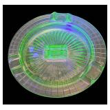 K4 - Vintage Hazel Atlas Uranium Glass Ashtray